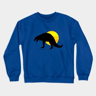 Tyrannosaurus Rex Silhouette with Sun Crewneck Sweatshirt